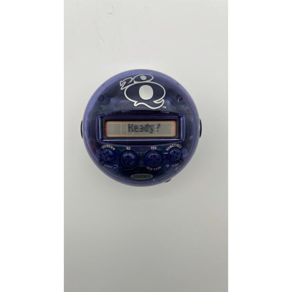 Radica 20Q 20 Questions Electronic Handheld Game 2005 Purple Tested & Works - Picture 8 of 11